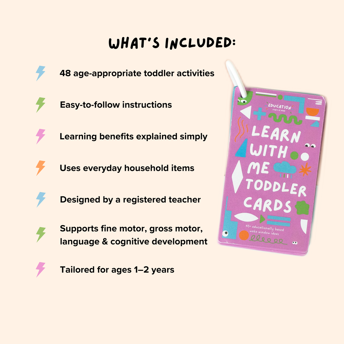 Learn With Me Toddler Cards (1-2 years)